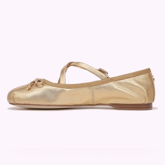 ‎Anthropologie Circus Ny by Sam Edelman Zuri Satin Cross-Strap Ballet Flats 8M - Picture 15 of 16